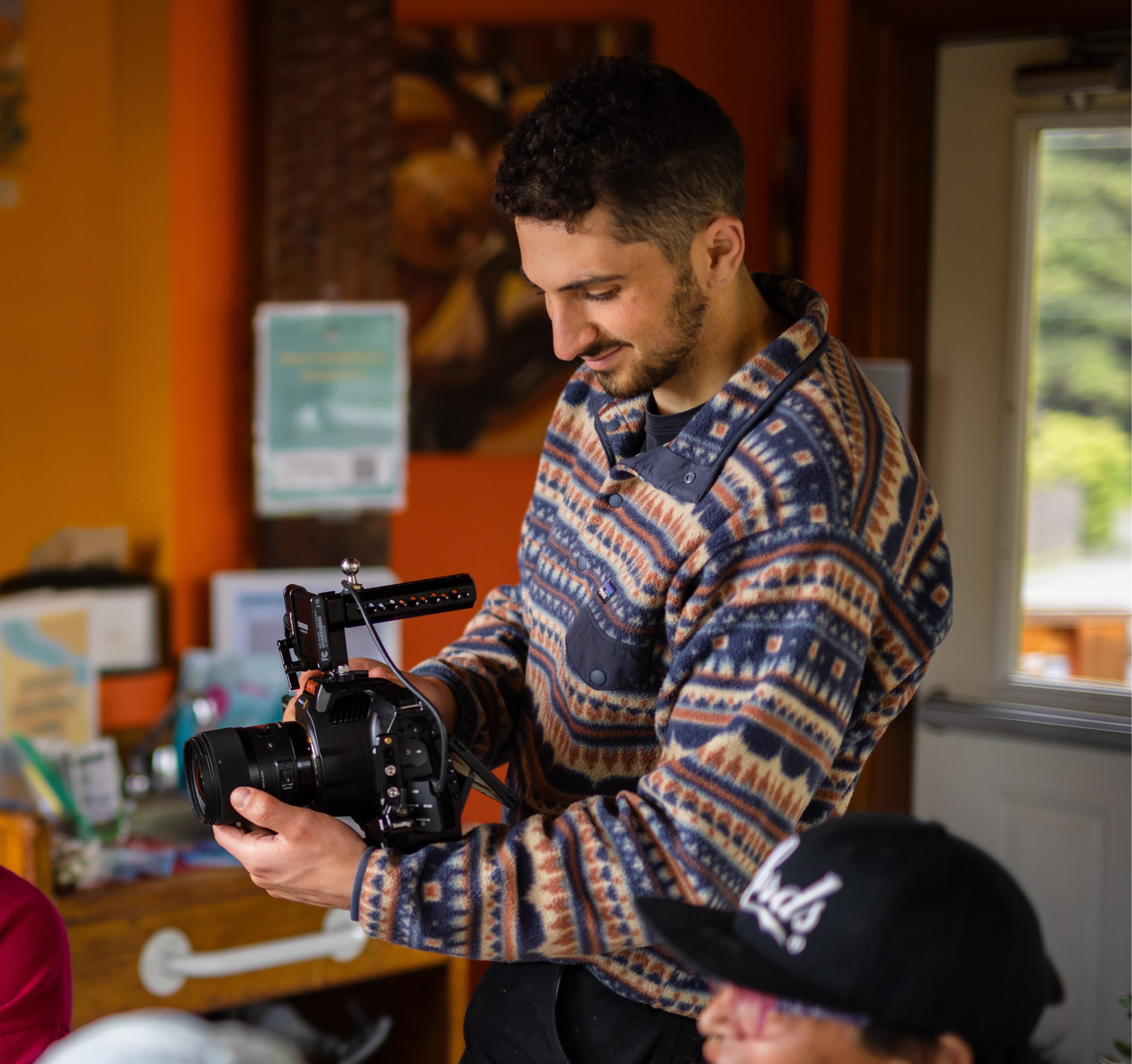 Benjamin Hazel on location